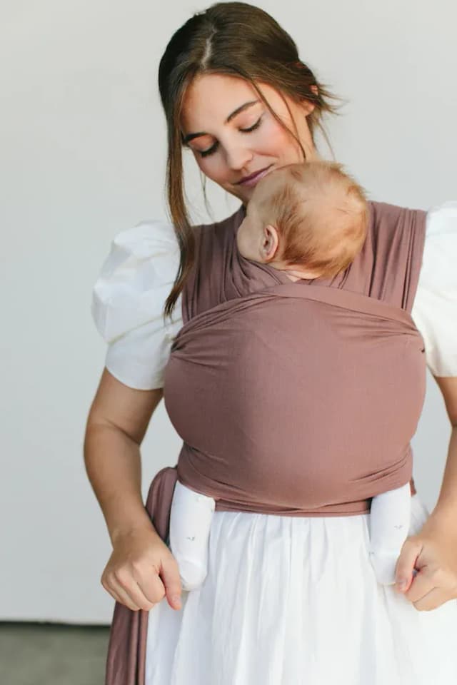 Rose colored baby wrap